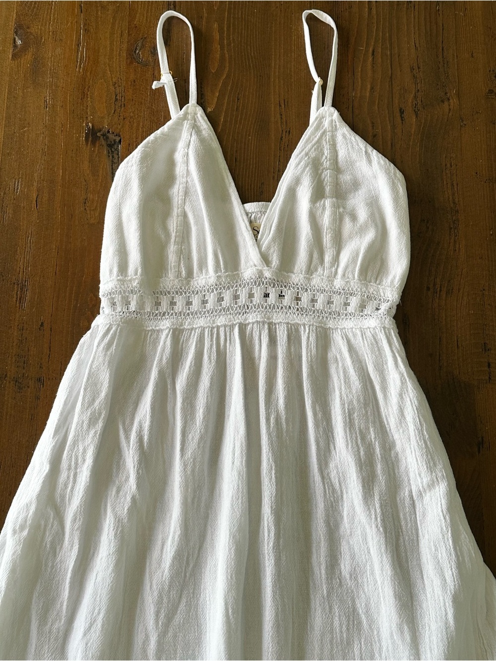 SEASPICE NWT Summer White Midi Dress, Large - Picture 3 of 8